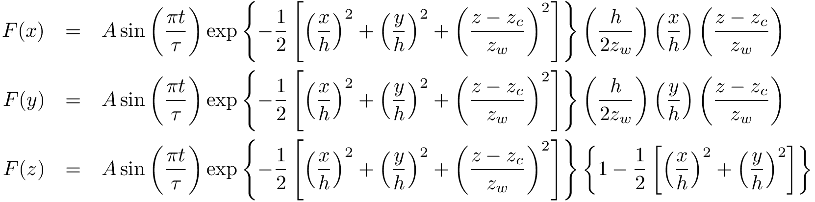 forcing equations