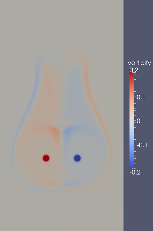 vorticity t=100